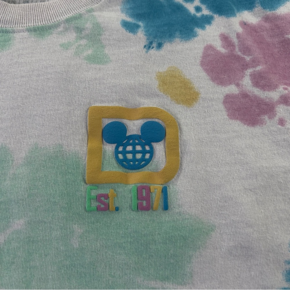 Walt Disney World Spirit Jersey Adult Large Multicolor Tie Dye Mickey Unisex - Picture 6 of 9